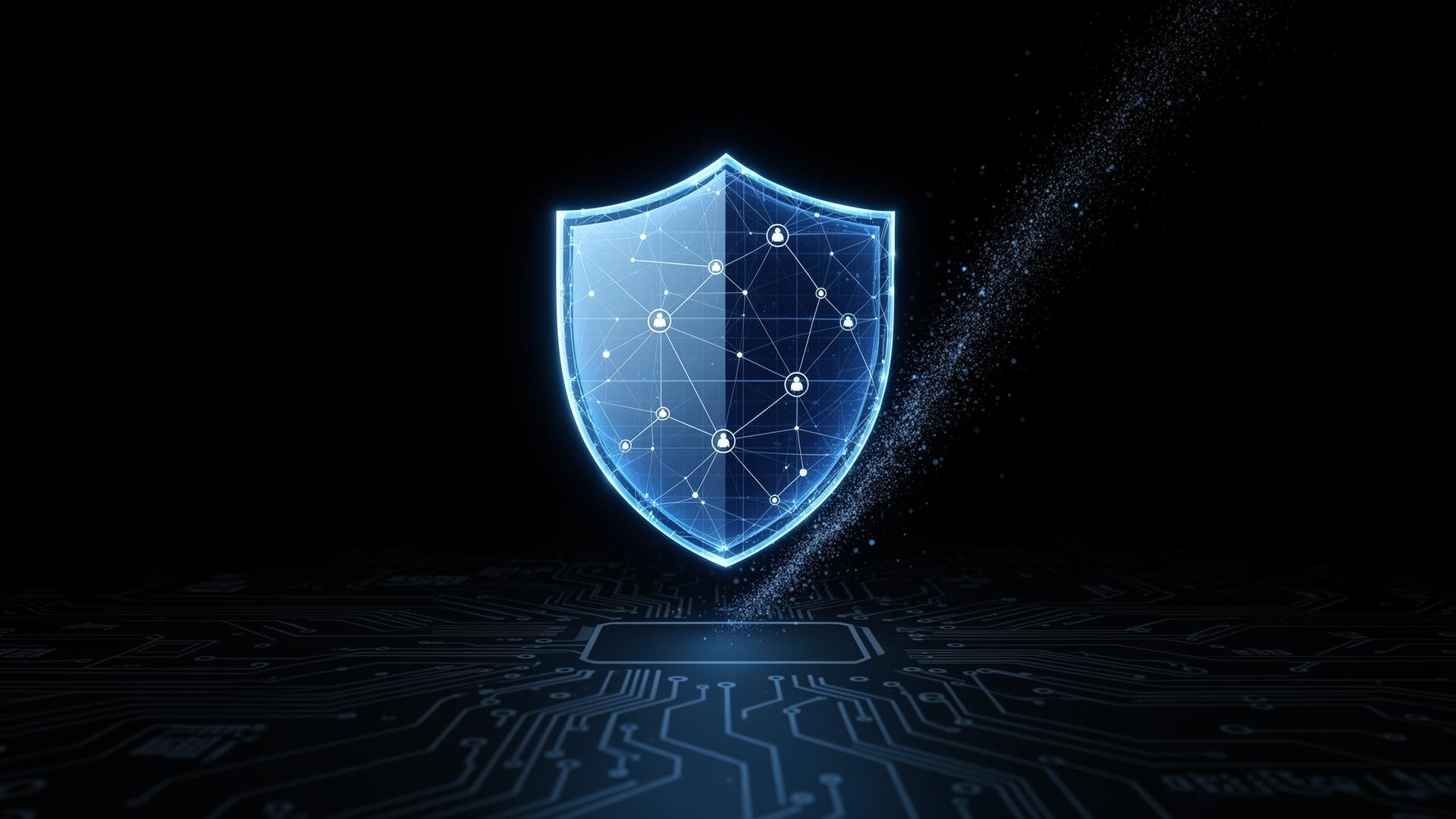 Best AI penetration testing tools in 2026 illustrated as a glowing network shield